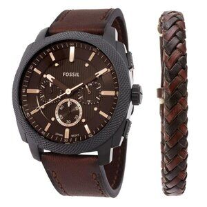 FX04875B NWT Fossil Fashion Men's Quartz Steel Authentic Watch
